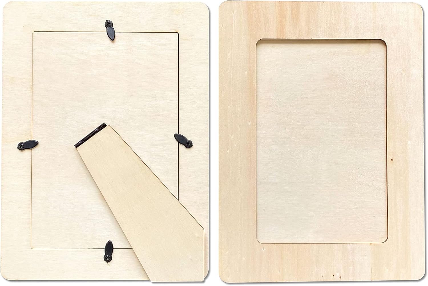 12 Pack Unfinished Wooden Frames Wood Picture Frame for 4 x 6 Photos - Image 2